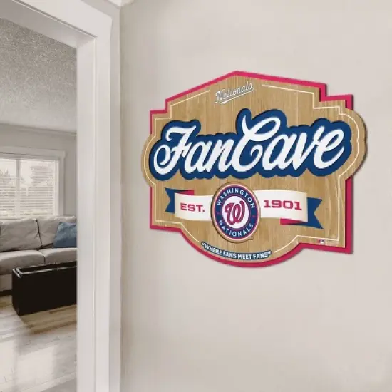 MLB Washington Nationals Fan Cave Sign image {2}
