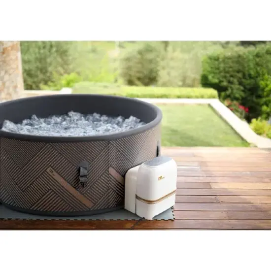 MSpa Mono Round DWF Bubble Spa with Thermal Cover 245 Gal 138 Electric 110 Volt AC Inflatable Hot Tub image {3}