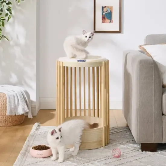 Sam's Pets Yves 24"Cat Tower in Natural oak image {5}