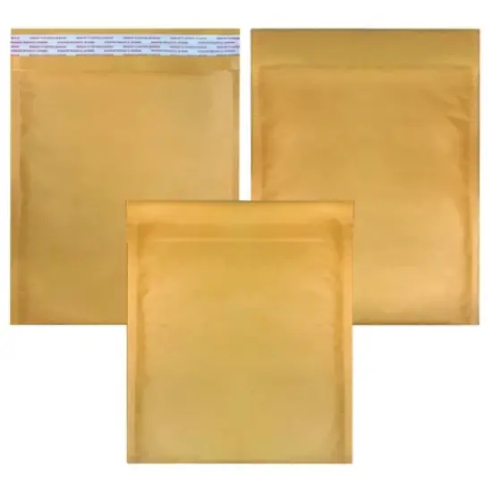 UOFFICE Pack of 1000 Bulk Kraft Bubble Mailers 7.25" x 12" - #1 Self-Seal Padded Envelopes image {1}