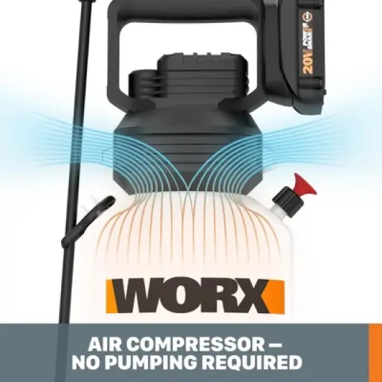Worx WG829 20V Power Share Cordless Yard Sprayer Battery and Charger Included image {2}
