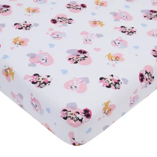 4pc Toddler Minnie Mouse Reversible Bed Set image {1}