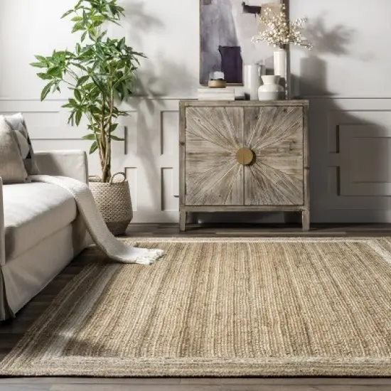 nuLOOM Rikki Coastal Braided Jute Area Rug image {7}
