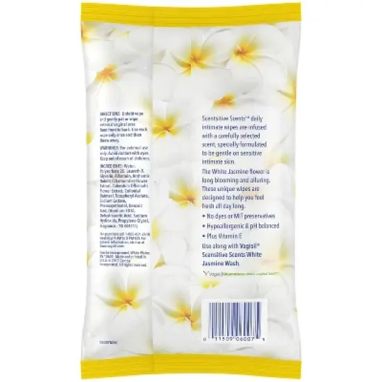 Vagisil Wipes White Jasmine - 30ct/3pk image {2}