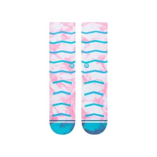 STANCE x WADE Men's Tie-Dye Chevron Crew Casual Socks - L image {1}