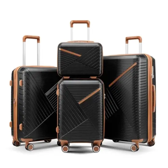 Dexmalle Expandable Lightweight Suitcase with 4 Double 360 Degrees Mute Spinner Wheels image {13}