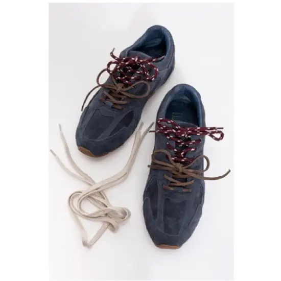 Selena - Navy Blue Suede Leather Sneakers (Women) | Forever & Always Shoes image {3}