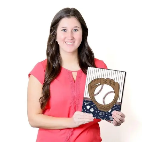 Big Dot of Happiness Batter Up - Baseball - Sports Themed Nursery Wall Art, Kids Room Decor & Game Room Home Decor - 7.5 x 10 inches - Set of 3 Prints image {4}