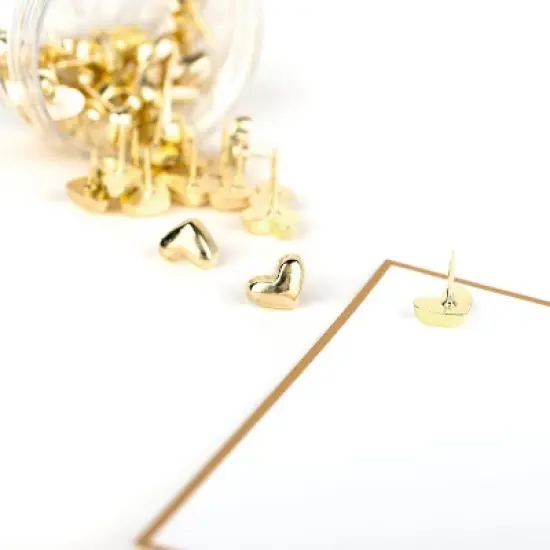 Sugar Paper Essentials 3D Heart Push Pins image {1}