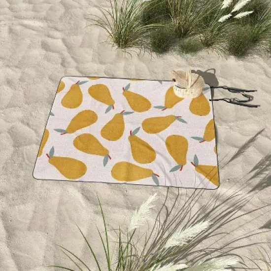Hello Twiggs Yellow Pear Picnic Blanket - Deny Designs image {2}