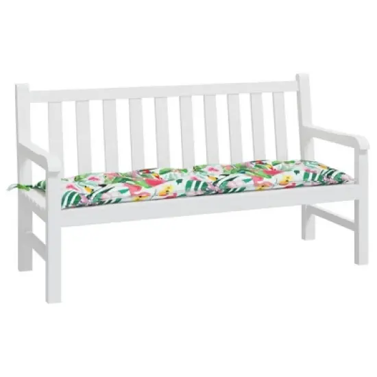 vidaXL Bench Cushion Outdoor Water Repellent Bench Cushion Pad Oxford Fabric - Multicolor 59.1" x 19.7" x 2.8" image {2}