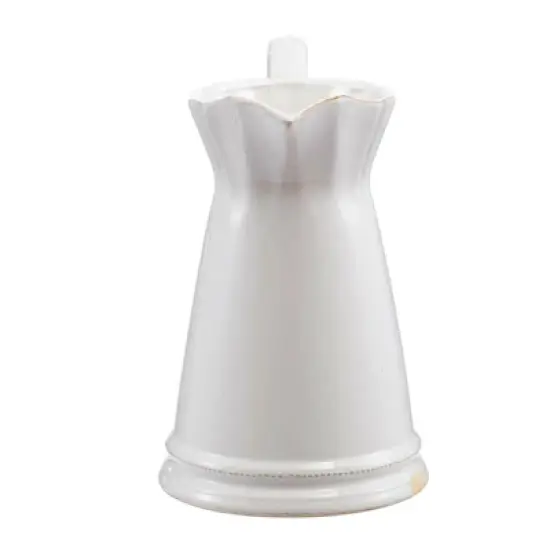 8.5x6x9in Maisie Pitcher, White image {3}