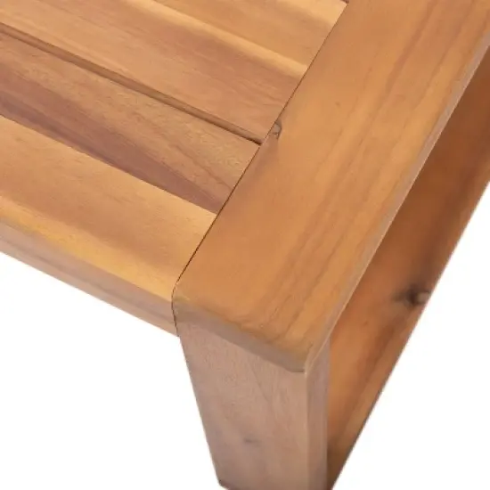 Paloma Outdoor Acacia Wood 4 Seater Chat Set with Cushions: Weather-Resistant - Christopher Knight Home image {9}