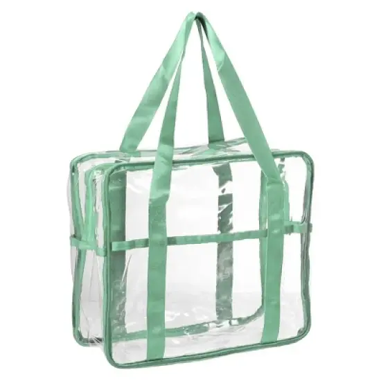 Unique Bargains Large PVC Zipper Makeup Bags and Organizers 1 Pc image {8}