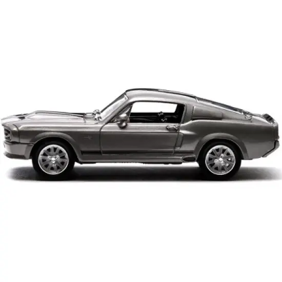 1967 Ford Mustang Custom "Eleanor" Gray Met. w/ Black Stripes "Gone in 60 Seconds" (2000) Movie 1/43 Diecast Model by Greenlight image {1}