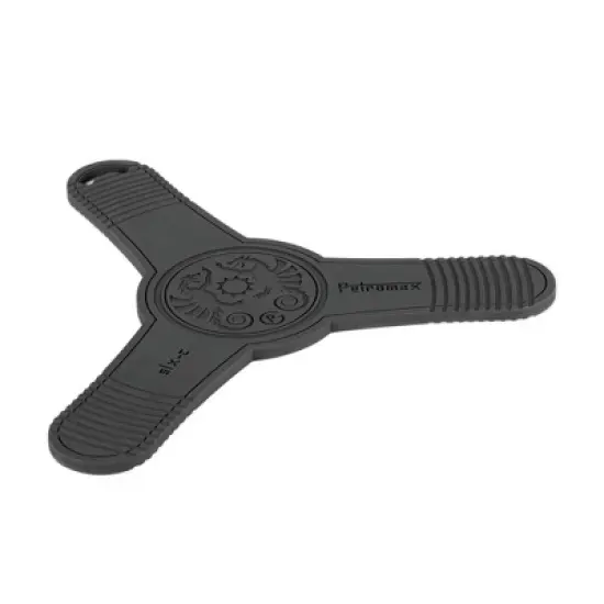 Petromax Silicone Trivet for Camp Dutch Ovens and Pans, Cold and Heat Resistant Non-Slip Base Protection with Lid Grooves, 12.6 inch diameter, Black image {4}