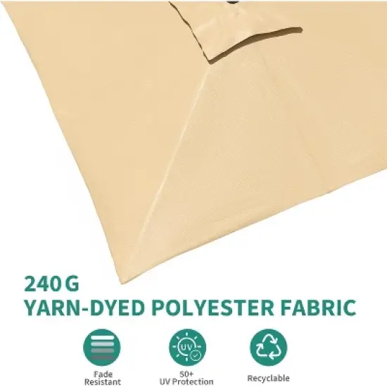 10ftx10ft Cantilever Patio Umbrella with Base,umbrella outdoor patio,360 Rotation outdoor umbrella with Stand for Deck,Pool,Backyard image {4}