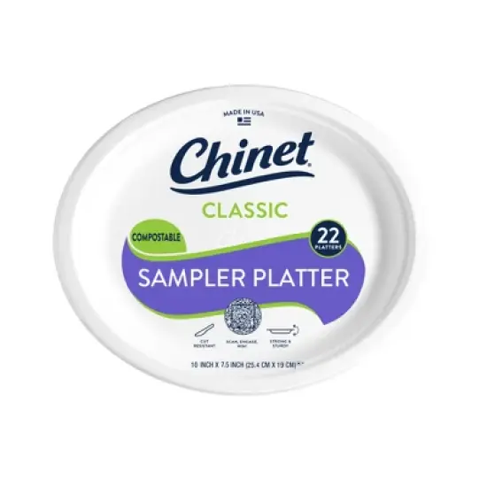 Chinet Classic Platter 7 1/2" X 10" - 22ct image {4}
