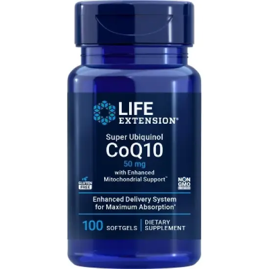 Super Ubiquinol CoQ10 with Enhanced Mitochondrial Support 50mg by Life Extension  -  100 Softgel image {2}
