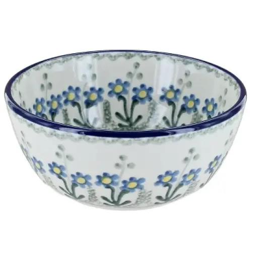 Blue Rose Polish Pottery 17 Ceramika Dessert Bowl image {4}