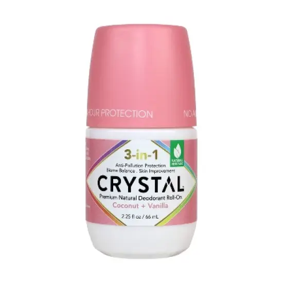 Crystal 3-in-1 Natural Mineral Roll-On Deodorant Coconut + Vanilla - 2.25 fl oz image {6}