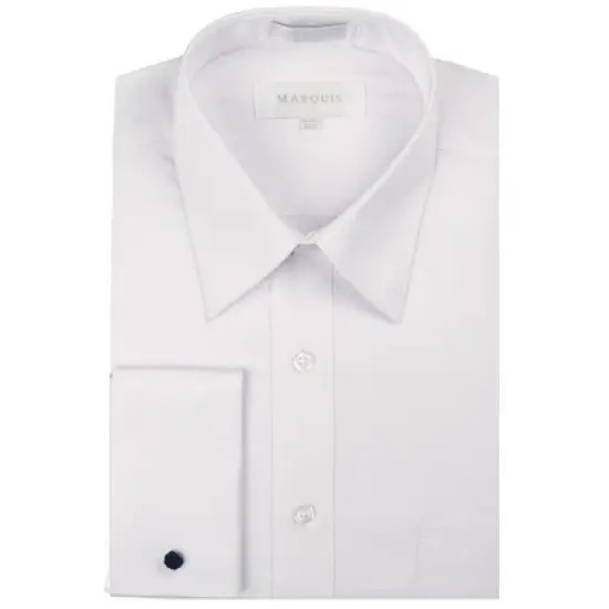 Marquis Men's Regular Fit French Cuff Dress Shirt - Cufflinks Included image {4}