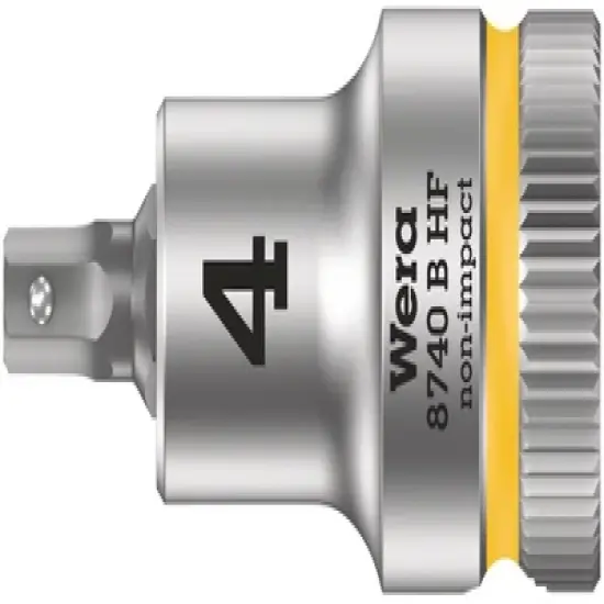 Wera 8740 B HF Bit 3/8" - 4mm x 35mm Knurling On The Rear End image {1}