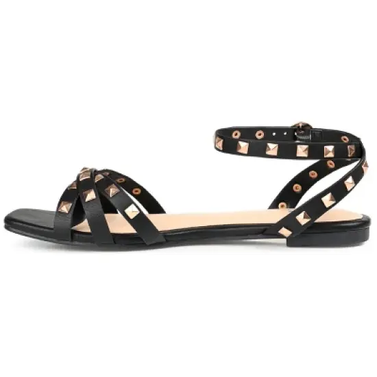 Journee Collection Womens Zendaya Tru Comfort Foam Ankle Strap Low Block Heel Sandals image {1}