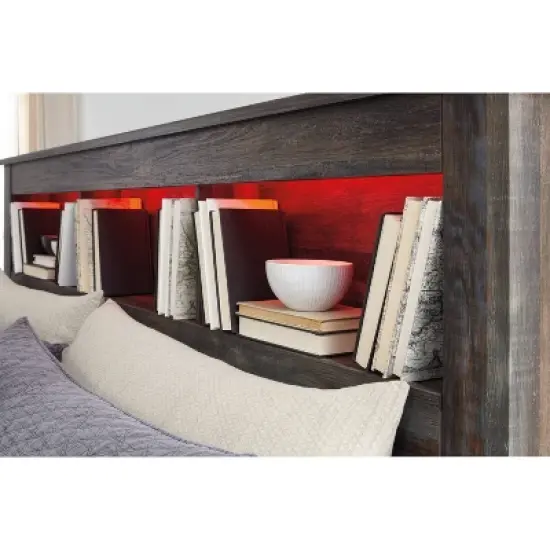 Queen/Full Drystan Bookcase Headboard - Signature Design by Ashley image {2}