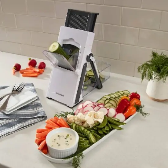 Cuisinart Precision Slice Upright Mandoline: Safe Mandolin Slicer, Nonslip Base, Dishwasher-Safe, Freestanding Design image {8}