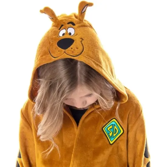 Scooby Doo Kids Costume Robe Soft Plush Fleece Hooded With Ears image {2}