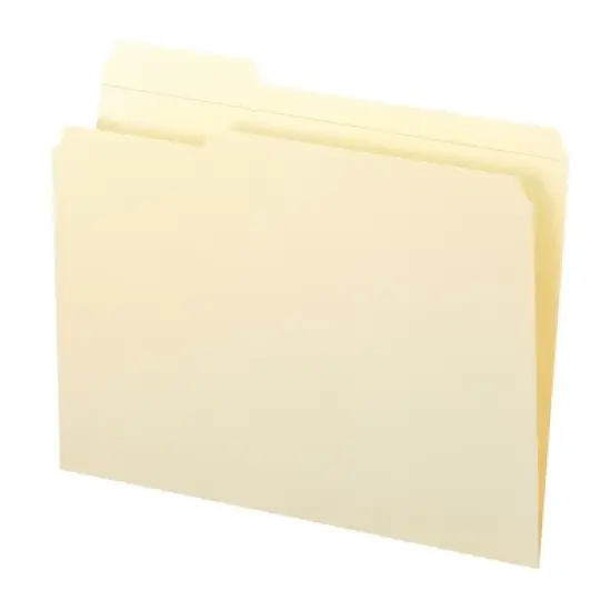 Smead File Folders, Reinforced 1/3-Cut Tab Left Position, Letter Size, Manila, 100 Per Box (10335) image {2}