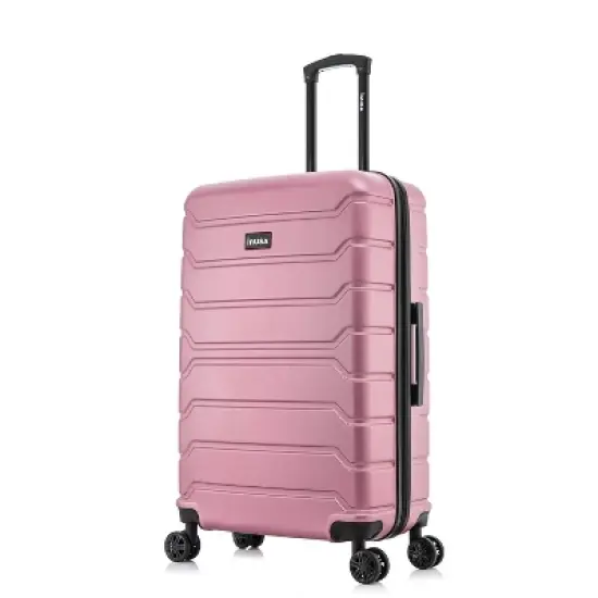 InUSA Trend Lightweight Hardside Large Checked Spinner Suitcase image {8}