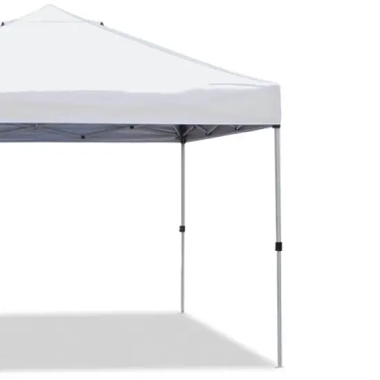 Z-Shade ZSBP10VNTWH-S 10 by 10 Foot White Venture Straight Leg Canopy and Emergency Tent Shelter for Outdoor and Indoor Use, 100 Square Foot Coverage image {1}