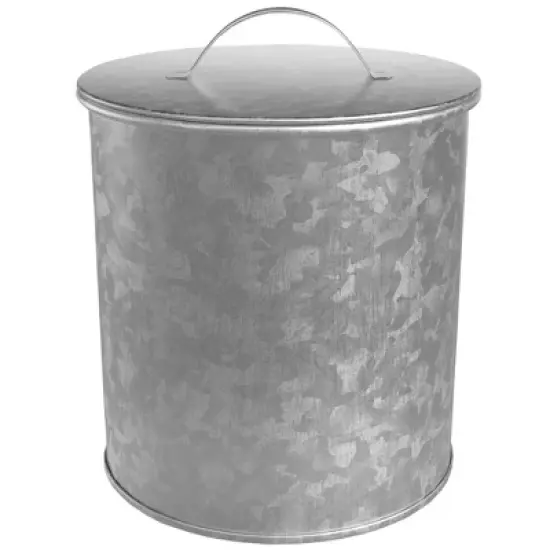 Amici Home Newport Collection Galvanized Metal Storage Canister, Food Safe image {11}