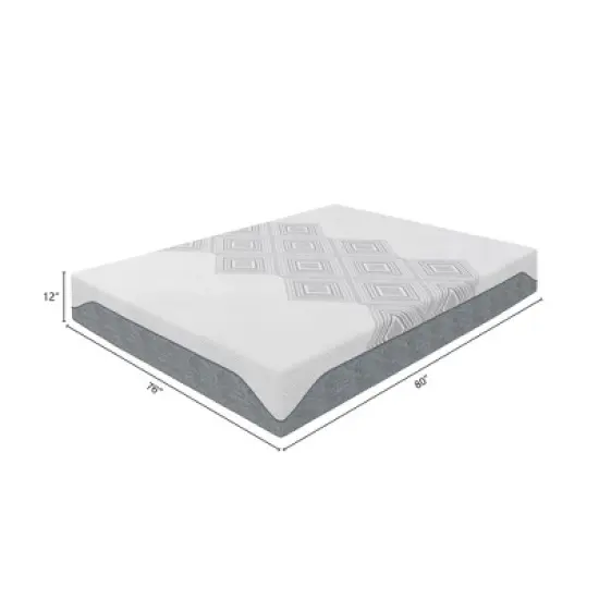 Jennifer Taylor Home Dreamwave 12" Gel Memory Foam Mattress image {11}