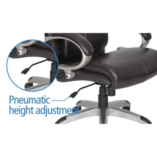 AIR Health & Wellness Big & Tall Executive Chair Brown Leather - Serta image {16}