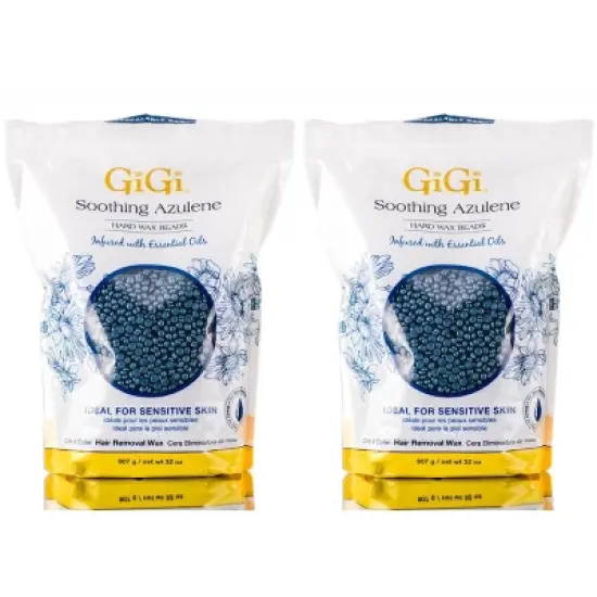 Gigi Soothing Azulene Hard Wax Beads - 14 oz (PACK OF 2) image {5}