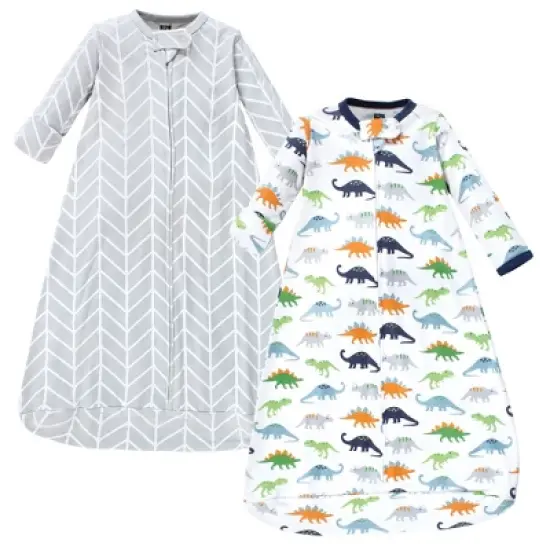 Hudson Baby Infant Boy Cotton Long-Sleeve Wearable Sleeping Bag, Sack, Blanket, Dinosaur image {6}