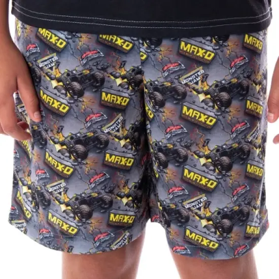 Monster Jam Boys' MAX-D Monster Truck 2 PC Shirt And Shorts Pajama Set image {2}