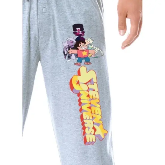 Steven Universe Mens' TV Show Characters Garnet Sleep Pajama Pants Grey image {1}