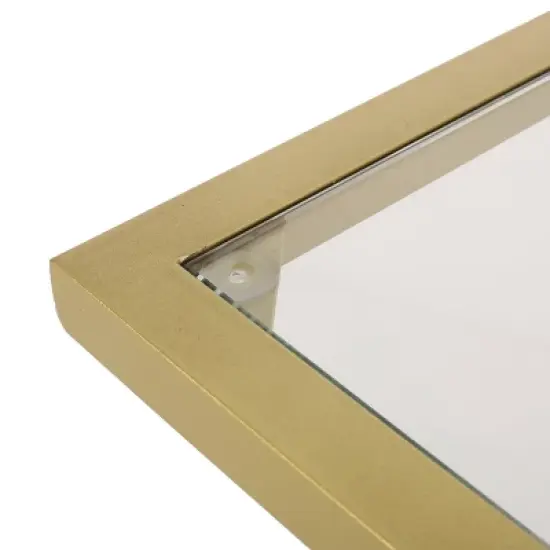 Hickson Modern Glam C Shaped End Table Gold - Christopher Knight Home image {8}