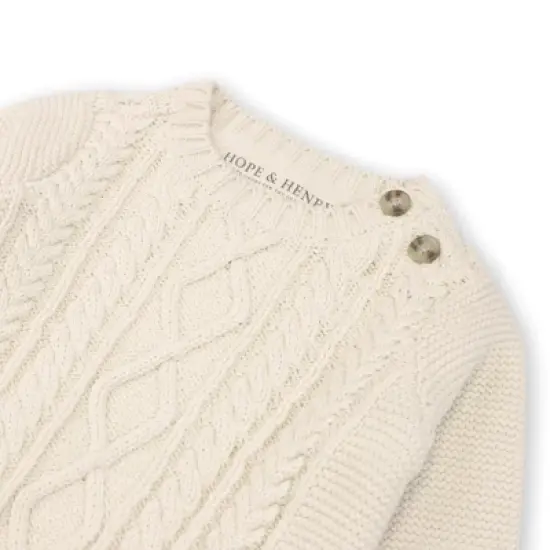 Hope & Henry Layette Baby Long Sleeve Cable Sweater and Legging Set, Infant image {1}