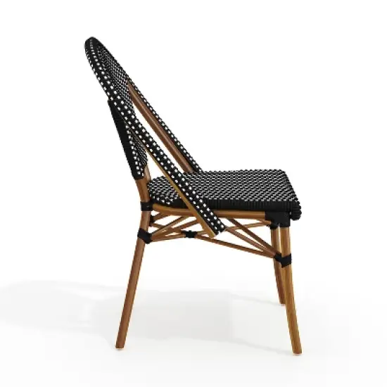 Martha Stewart Lily Pond Indoor-Outdoor Bistro Dining Table with 4 Stackable Bistro Chairs image {9}