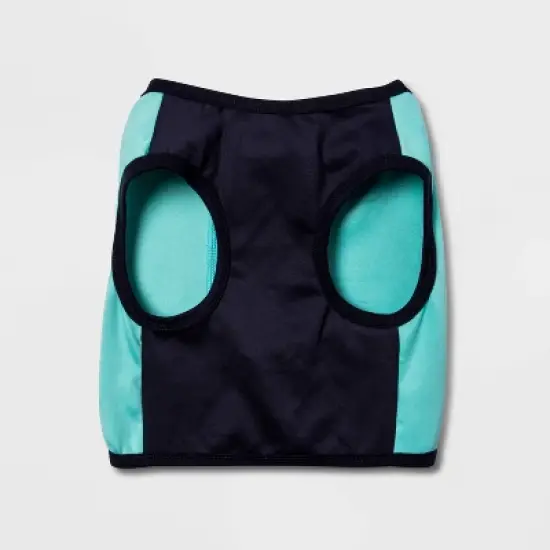 Spacer & Mesh with Zipper Centerback Cooling Dog and Cat Vest - Blue - Boots & Barkley&trade; image {2}