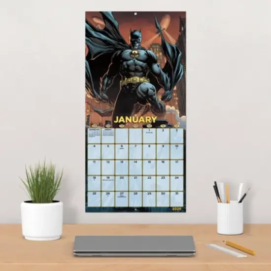 Trends International 2026 The Batman Comic 12"x12" Wall Calendar image {4}