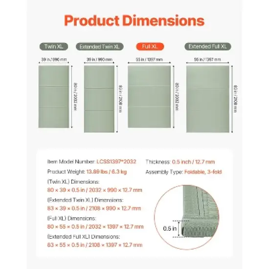 VEVOR Japanese Tatami Mat, Queen Size Foldable Japanese Tatami Mattress( Natural Rush Grass), Japanese Floor Mattress with Non-Slip Backing, Green image {2}