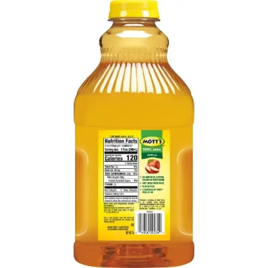 Mott's 100% Original Apple Juice - 64 fl oz Bottle image {7}