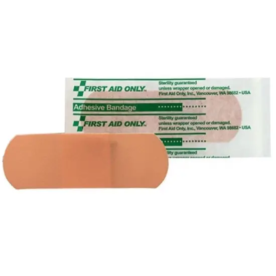 First Aid Only Tan Plastic Adhesive Bandage Sterile 1 x 3" 16 per Box image {2}