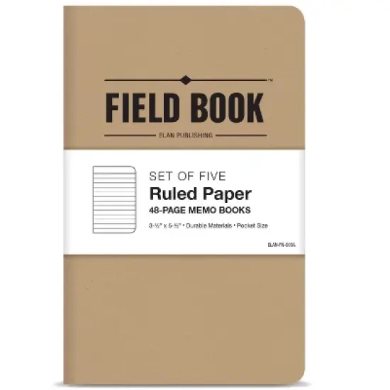 Elan Publishing Company Mini Field Book Set - Line Text / Kraft Cover image {6}